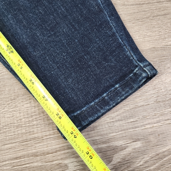 NWT JUDY BLUE Distressed Mid Rise Dark Wash Denim Skinny Fit Jean 14 W - Picture 9 of 15